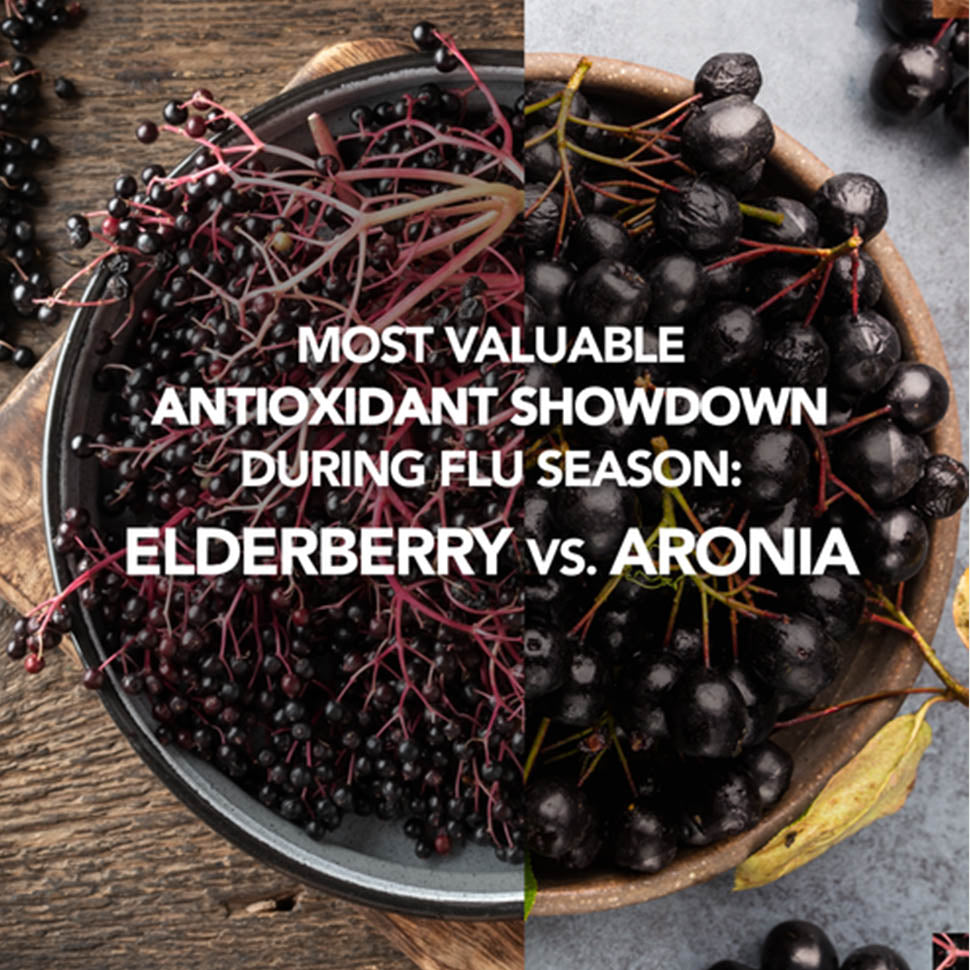 Most Valuable Antioxidant Showdown During Flu Season: Elderberry vs. Aronia (Chokeberry)