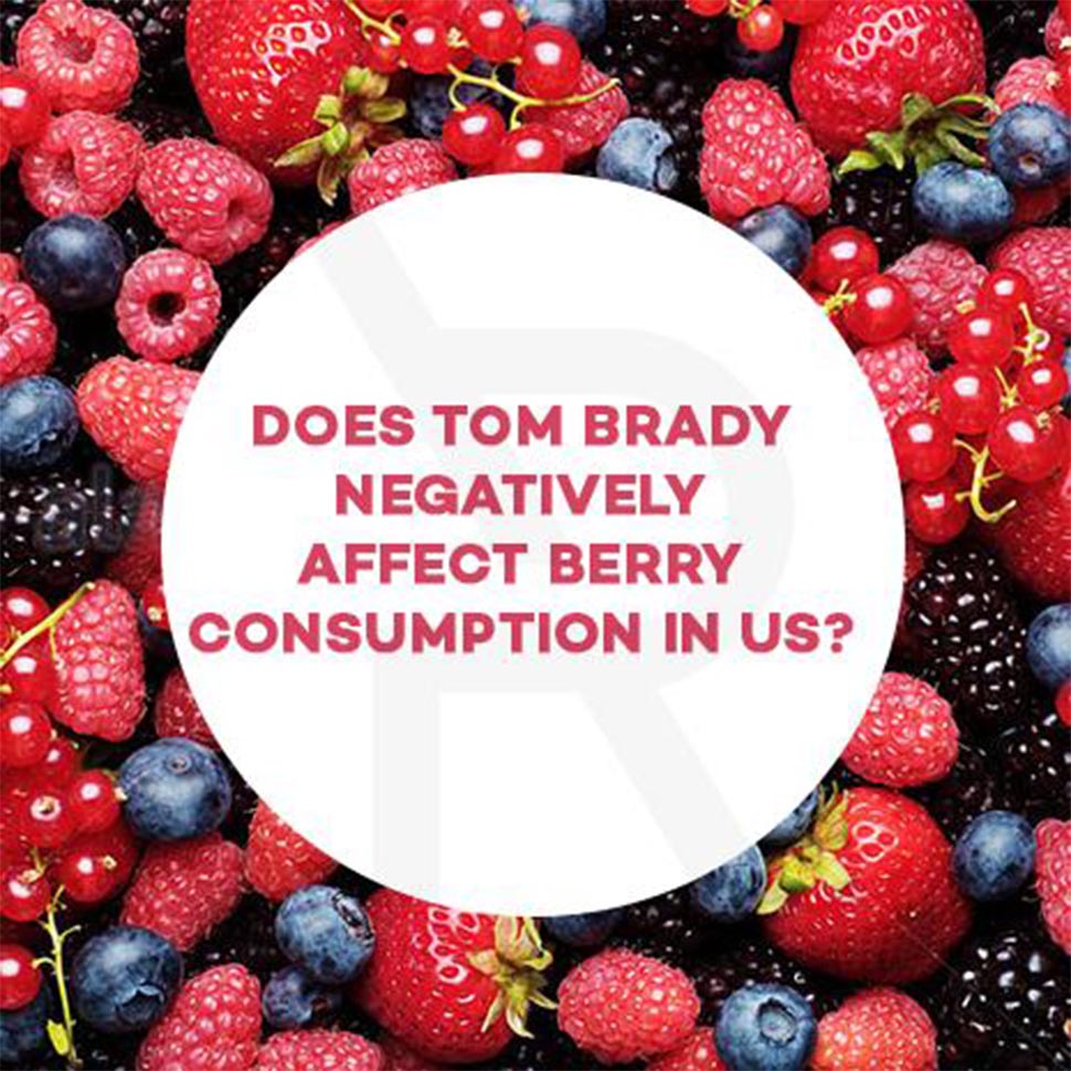 Does Tom Brady negatively affect berry consumption in US?